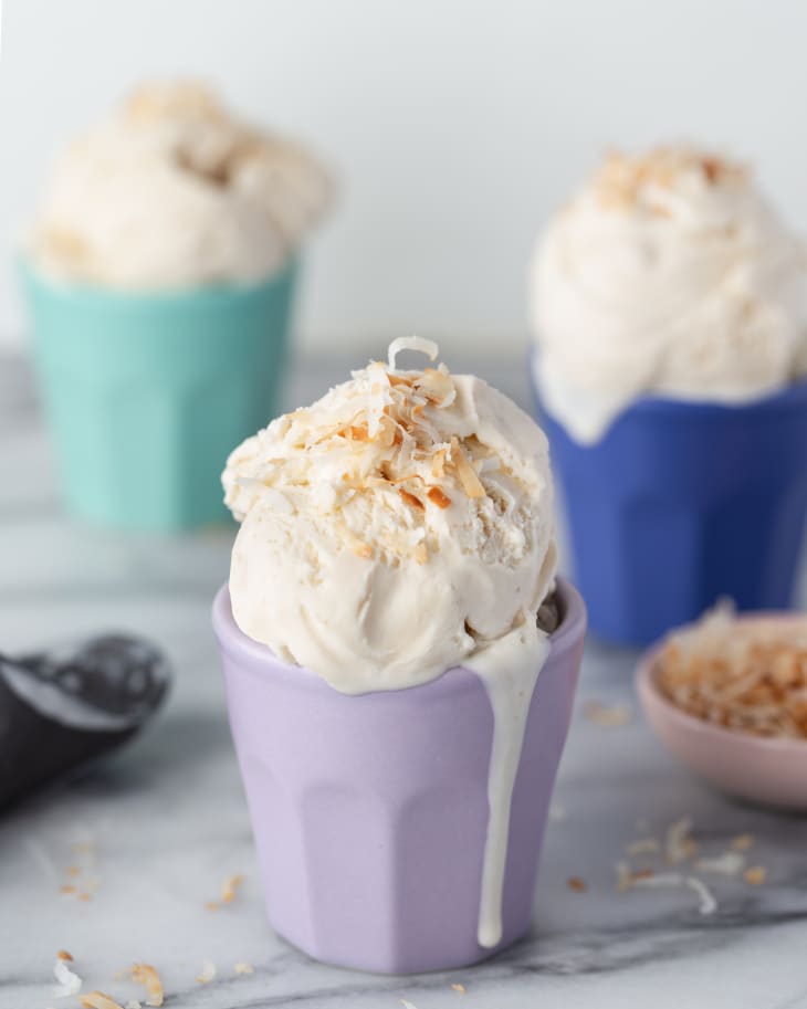 Coconut Ice Cream Recipe (Without Eggs) The Kitchn